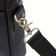 15.6 Inch Leather Messenger Bag - Retro Briefcase for Men, Adjustable Strap, Laptop Compartment